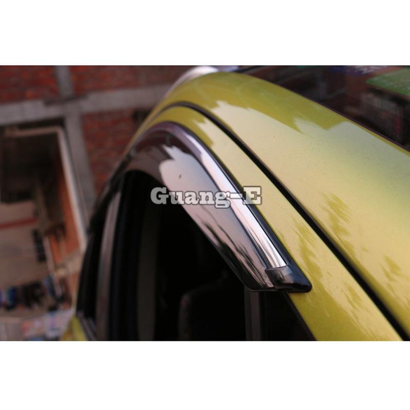 For Suzuki S-cross Scross SX4 2014 2015 2016 2017 Car Cover Plastic Window Glass Wind Visor Rain/Sun Guard Vent Frame 4PCs