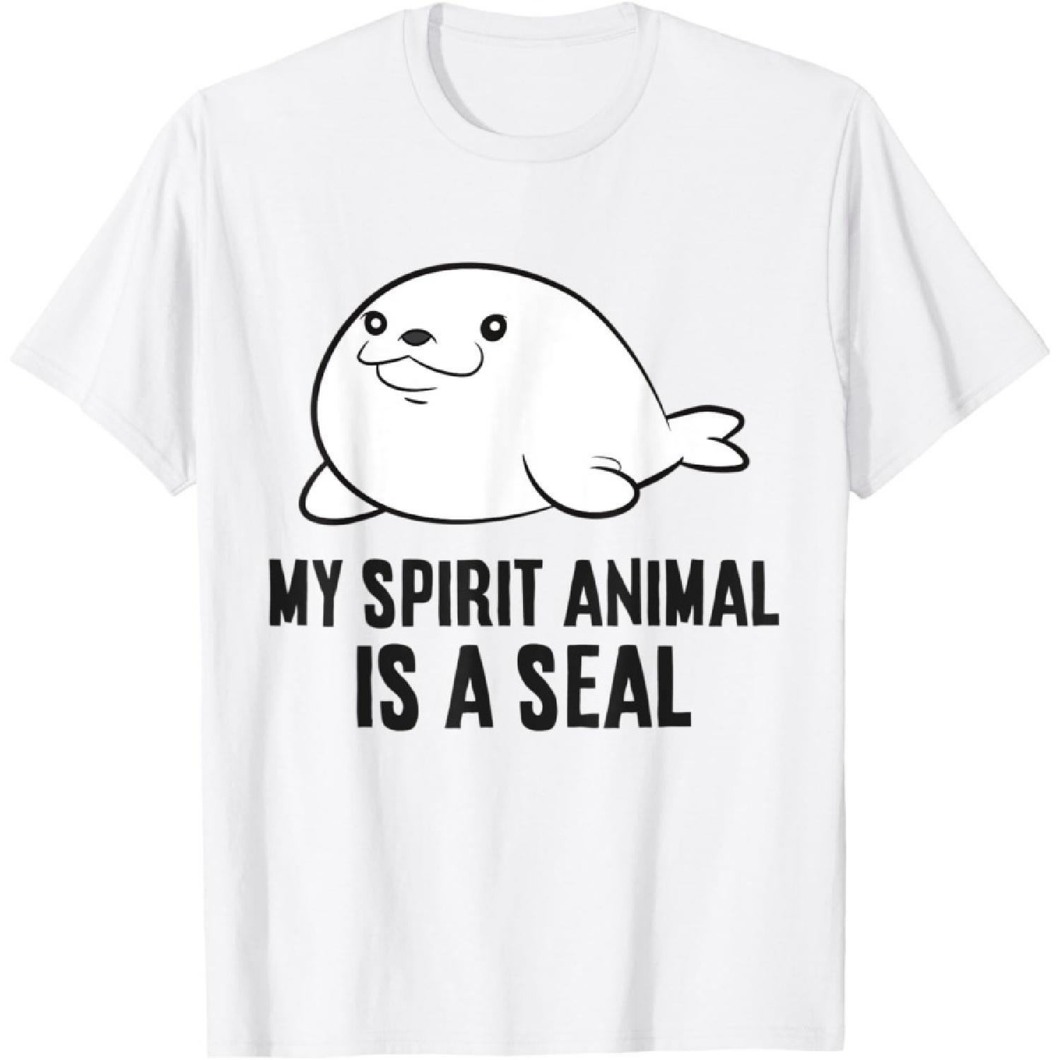 My Spirit Animal Is A Seal Cute Sea Lion T-Shirt XXXXXL белый