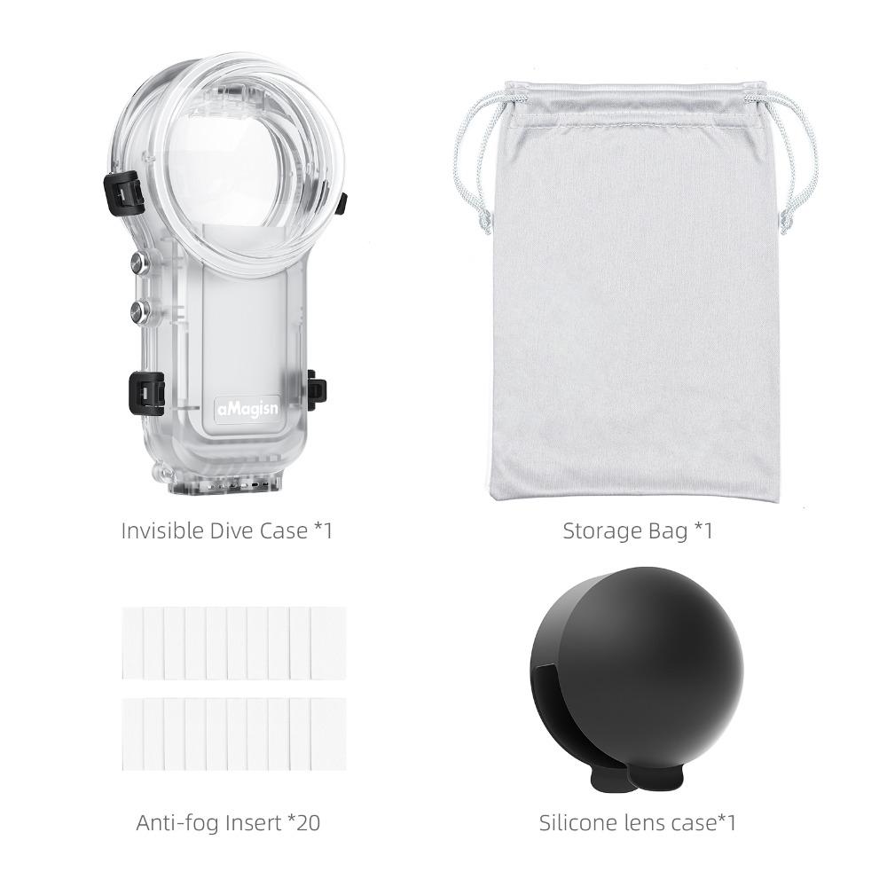 with Lens Cap Waterproof Case Hard Housing Cover for Insta360 X5 Action Camera Accessories