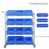 Chrome-Plated No-Drill Multi-Layer Warehouse Display and Storage Rack