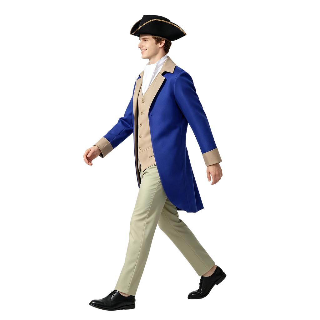 American Independence Day Cosplay Costume For Men With Polyester Fabric For Anime Stage Performances