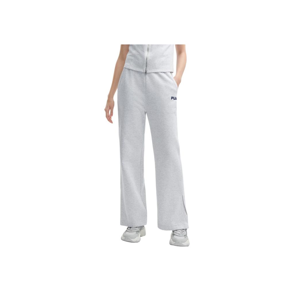 Fila Simple Loose Wide Leg Casual Pants Women Bottoms Light-Floral-Gray F11W429605F-MG
