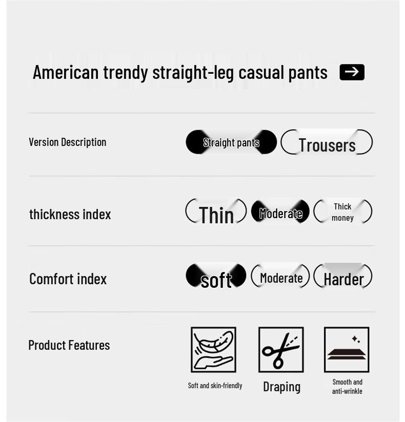 Men's Loose Fit Straight Leg Cuffed Casual & Sports Pants