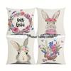 Popular Easter Cartoon Rabbit Sofa Cushion Cover for Home Decoration