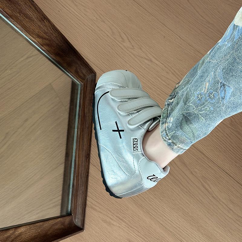 Fashion versatile retro ugly cute Velcro big head German training shoes women's 2025 new summer cute casual Forrest Gump shoes