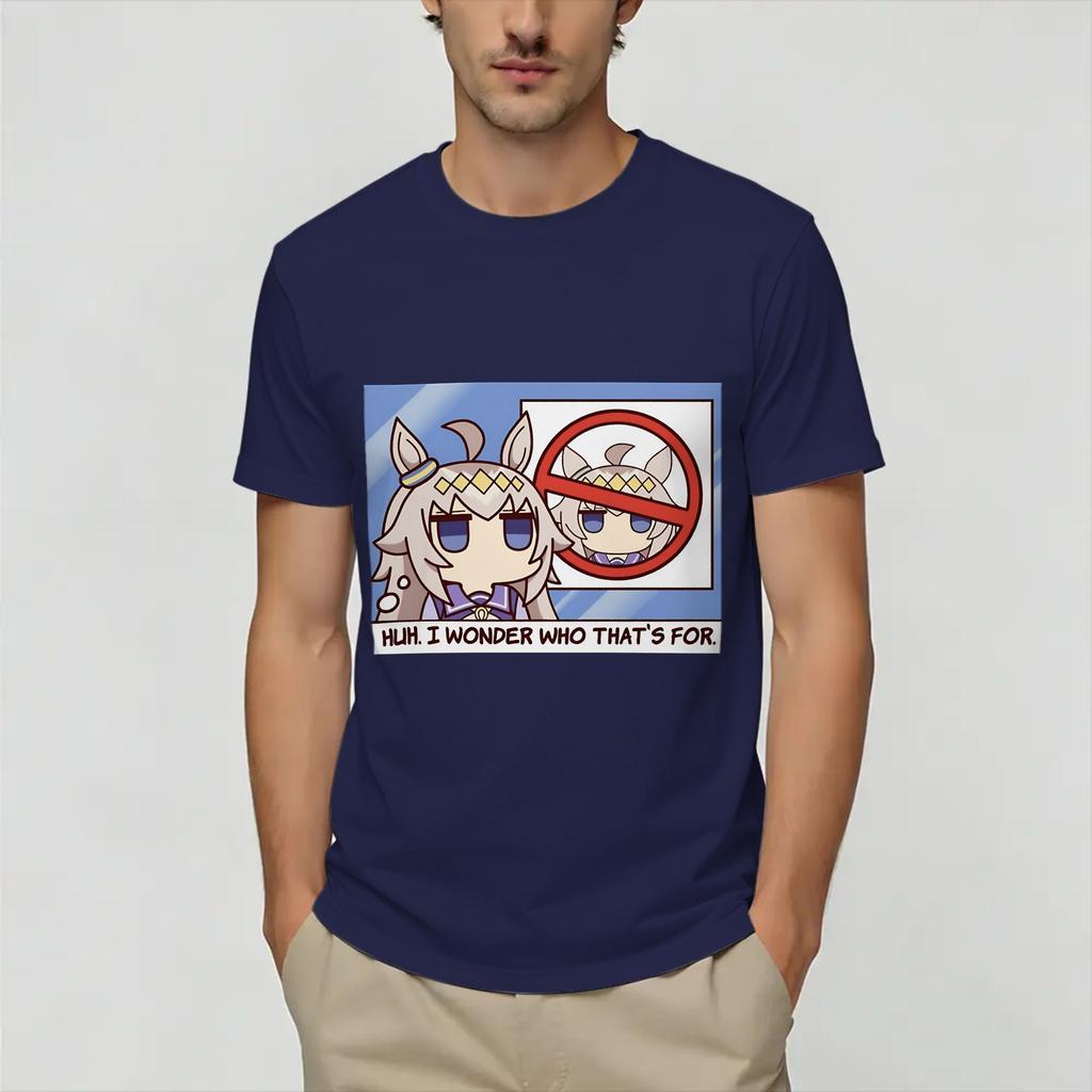 Uma Musume Oguri Cap Unisexs T Shirt Novelty Tee Shirt Short Sleeve O Neck TShirts Pure Cotton Original Clothes