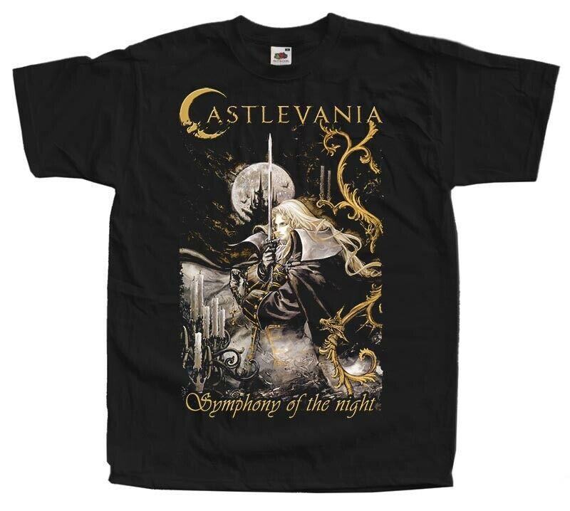 

Черные футболки унисекс Castlevania Symphony Of The Night Alucard V2 Game S