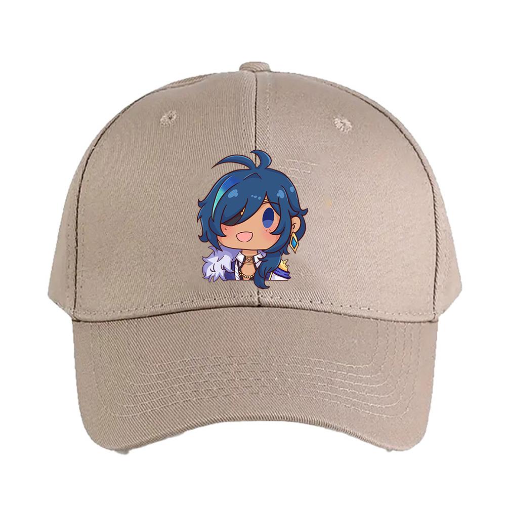 Chibi Kaeya Genshin Impact Cap Summer Woman Man Adult Casual Fashion Casual Adjustable Fishing Hat Sun Hat Baseball Cap