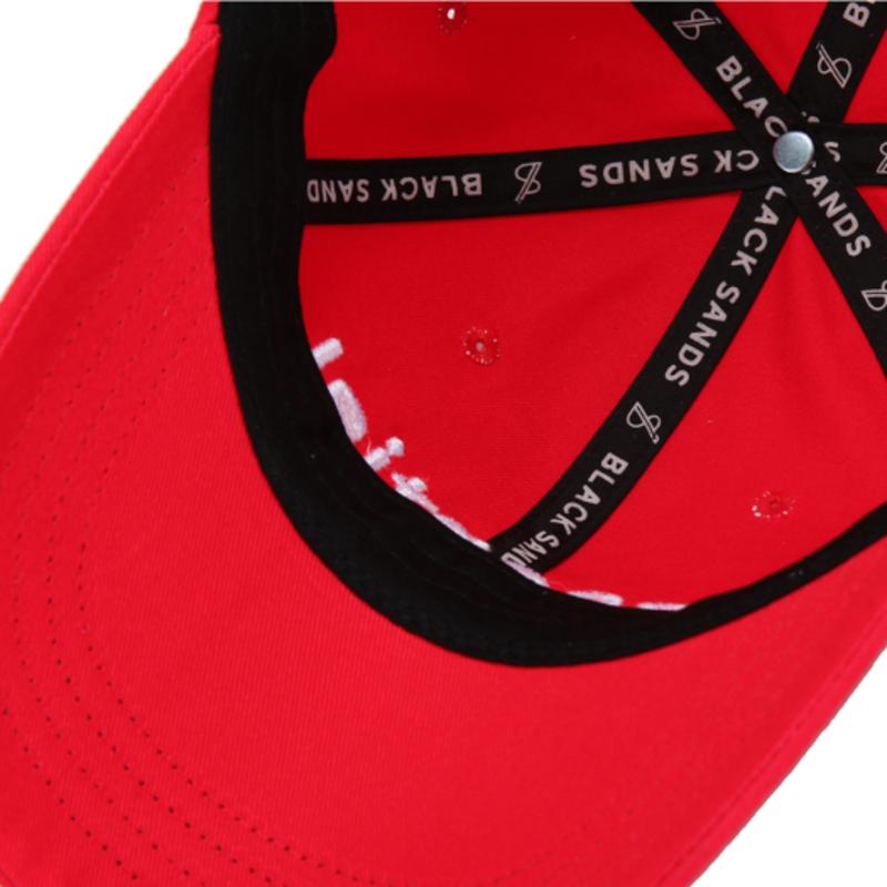BLACK SANDS Essential Simple Embroidered Ball Cap_red