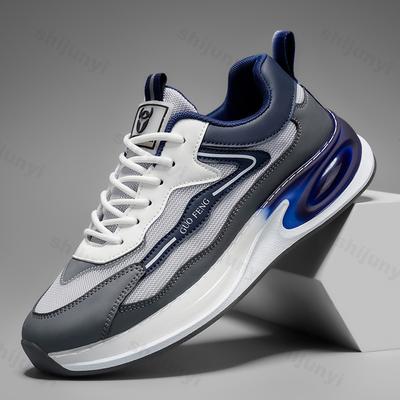 Męskie buty sportowe do biegania z siateczki, jesień 2025, modne, wszechstronne, wygodne, codzienne, z grubą podeszwą, podwyższające, retro, męskie buty