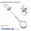 Adjustable Steel Wire Rope Safety Lanyard with Locking Snap Hook for Fall Protection and Sound System Suspension, 1.5-4mm.