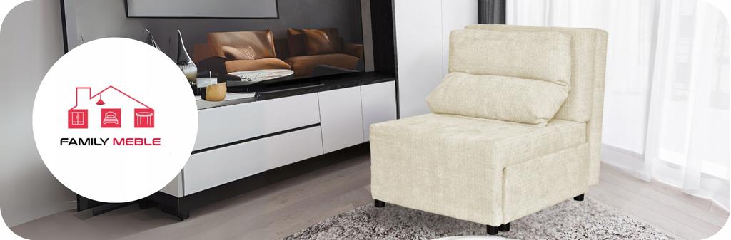 Fold-out Armchair with Sleeping Function KIMO Bedding Container Ramona Brown