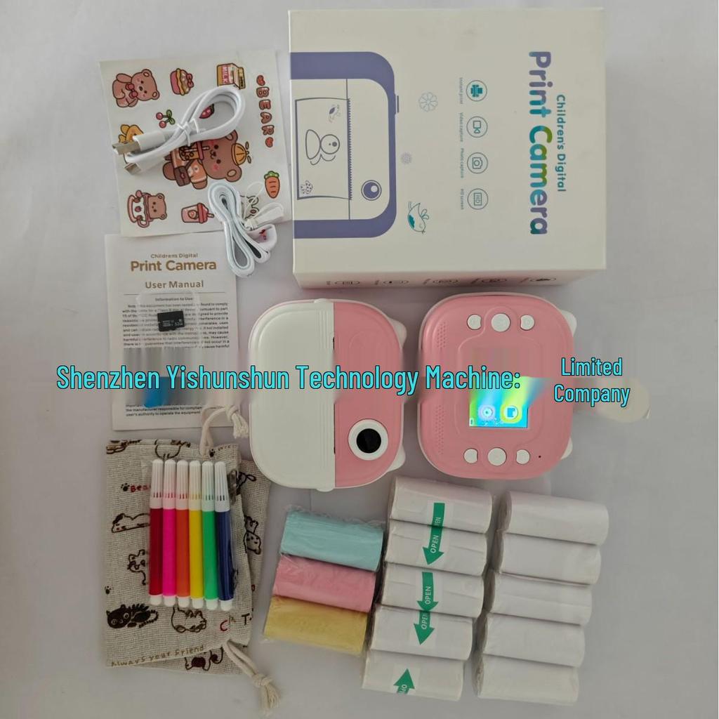 Q9 Kids' Instant Print Camera: HD Photo, Video Recording, One-Click Print, Cartoon Design, Perfect Gift