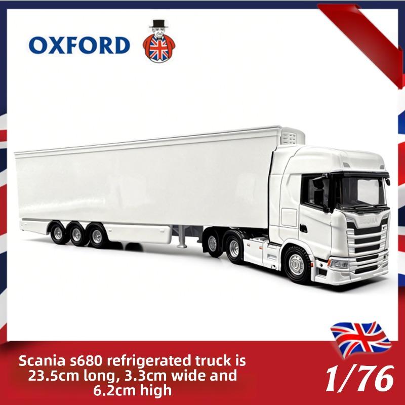 

Diecast OXFORD 1:76 Scale DAF-XF Refrigerated Container Truck Alloy Car Model