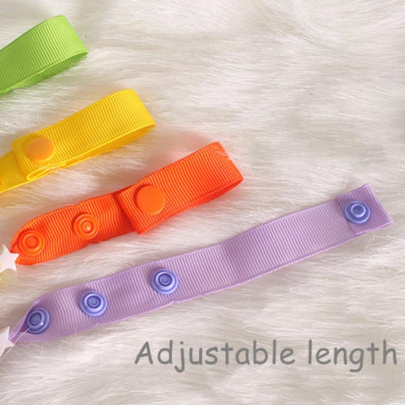 Baby Pacifier Leash Newborns Beads Soother Nippler Chain Newborn Baby Dummy Anti-lost Pacifiers Clips for Teether Nipples Care