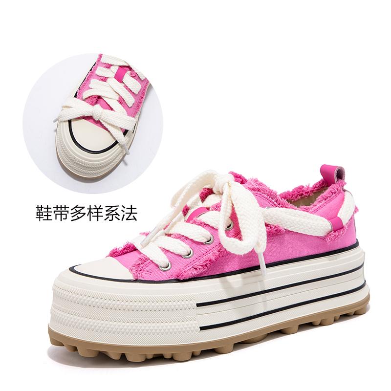 Fashion Women Casual Shoes Fashion Low Cut Lace-Up Leisure Sneakers Outdoor Comfortable Non-Slip Female Flats Trainers 36-42