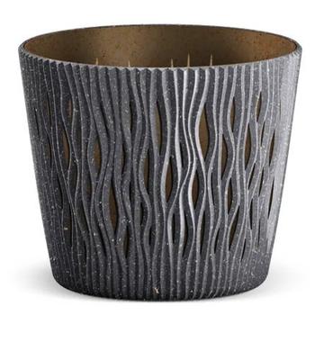 Doniczka Sandy Round Eco Wood Dsr190W Antracyt Prosperplast