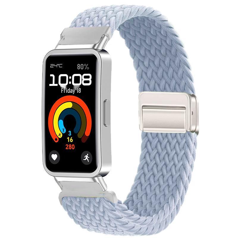 Compatible Nylon Woven Magnetic Buckle Strap for Huawei Band 11/11 Pro & Xiaomi Band 9/10