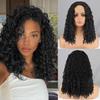Synthetic Wigs Curly Wigs for Black Women Long Deep Wave Wigs Hair Heat Resistant Half HTied Cosplaly Wigs Party