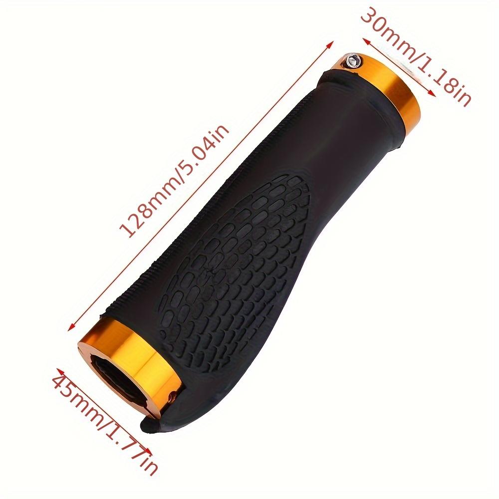 1 Pair Black Anti-Slip Silicone Bicycle Handlebar Grips Fit for Road & Mountain Bikes, Electric Scooter Handle Covers, Cycling Accessories