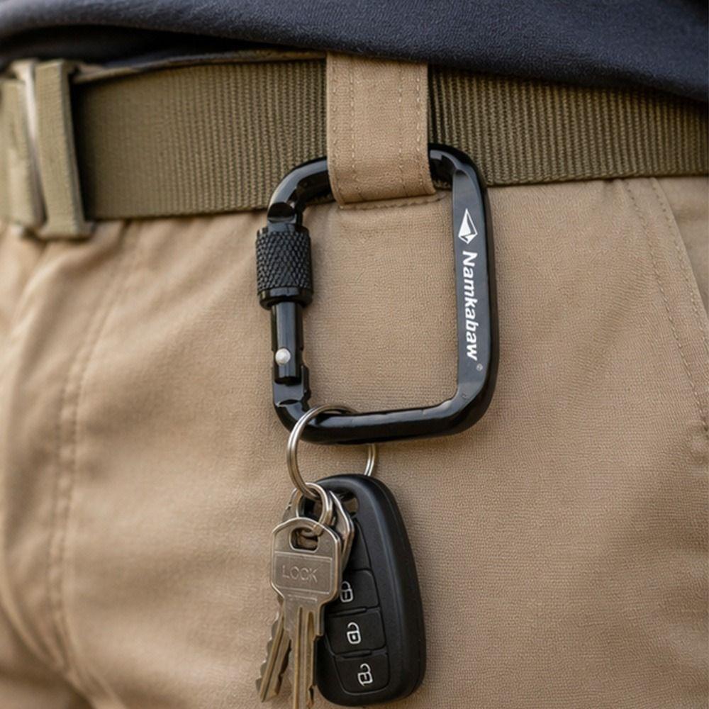 3pcs Durable Square Carabiner Portable Kettle Buckle Carabiner Accessories New Snap Clip Hook