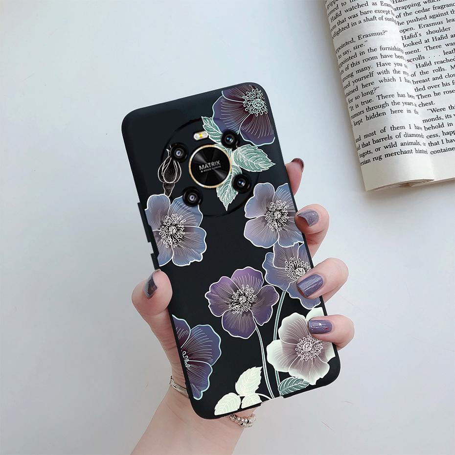 For Huawei Honor X9 2022 Case Cover on Honor X9 4G Phone Bumper Protector TPU Shell For Fundas Honor X9 X 9 HonorX9 Cover Flower
