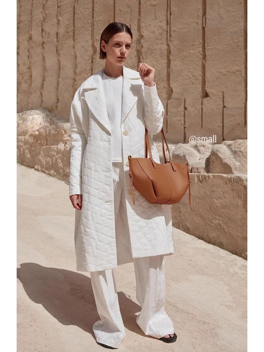 

Женская сумка-тоут из натуральной французской кожи большой вместимости 2024 года Small size