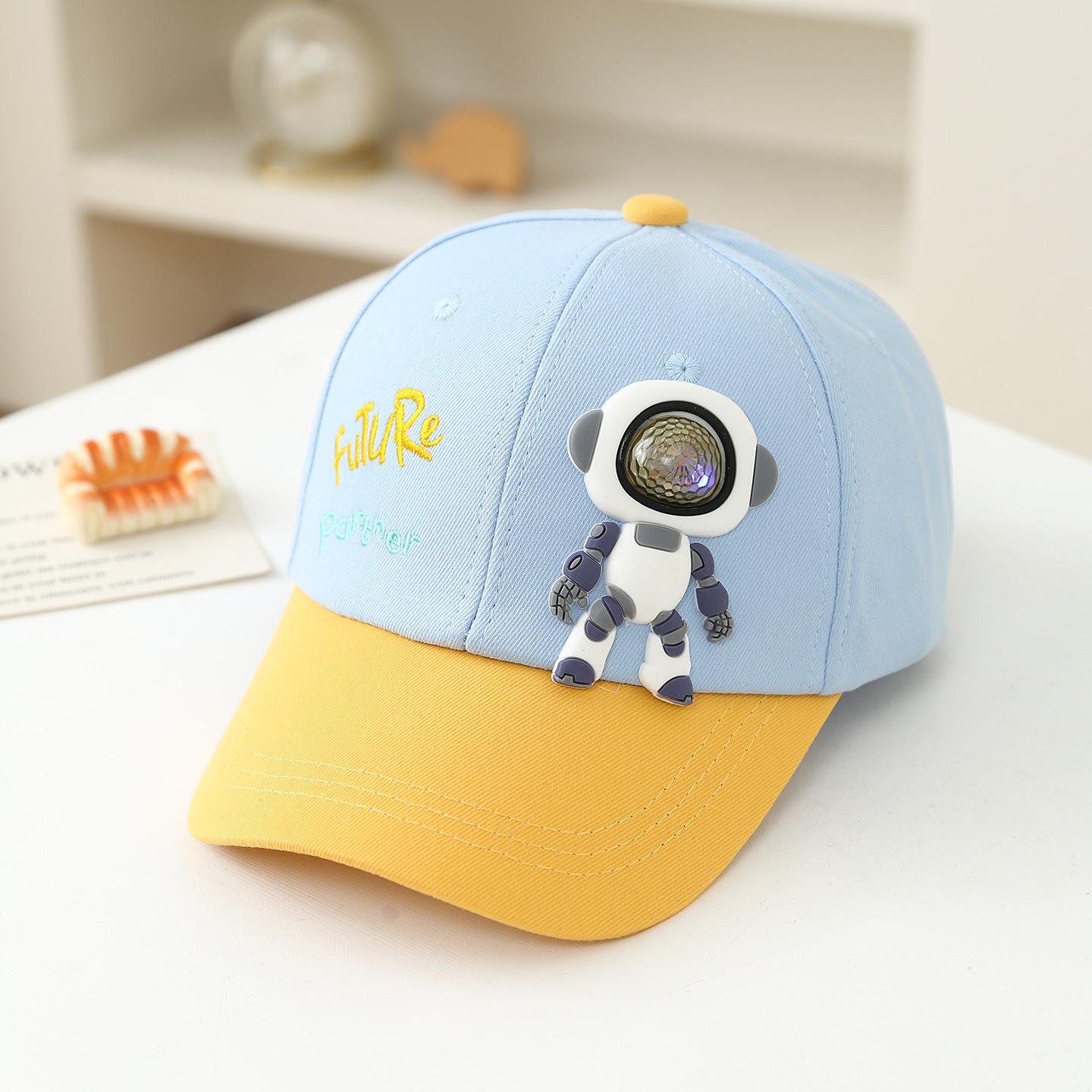 

1pcs kids Fashion Baseball Caps For Cartoon cute Bear Retro Hip Hop Hat Unisex Street Adjustable Sun Visor Cap 52-54CM