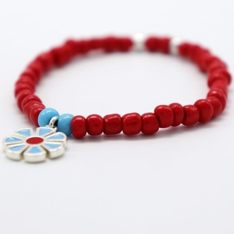 BONBEAU Pretty daisy vivid color beads Bracelet