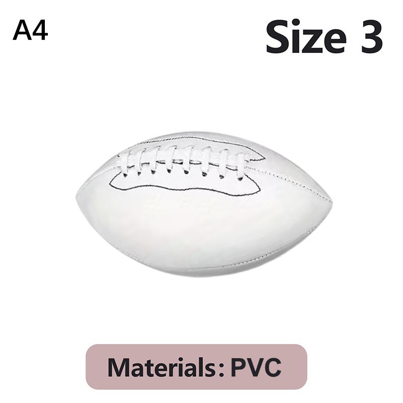 

New Size 3/6/9 Autograph American Footballs Football Trophy Memorable Gift Blank White American Rugby Suitable For Rugby Matches