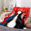 Spiderman Spiderverse Flannel Blanket Super Soft Warm Cozy Blanket For Sofa Bed Office Travel Allseason Home Decor Gift