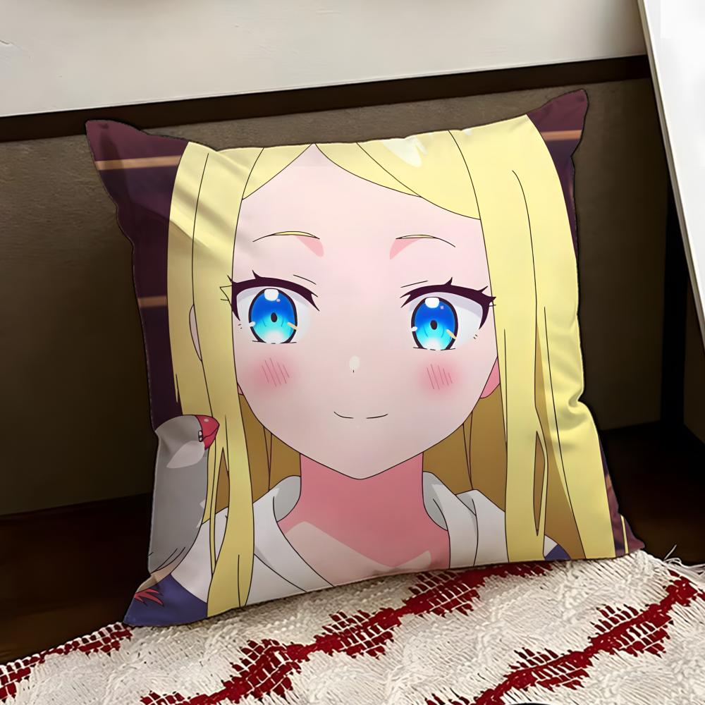 Anime SSasaki and Peeps Cushion Cover Reversible Soft Durable Pillow Cover Home  Car MultiScene Use for Daily Comfort