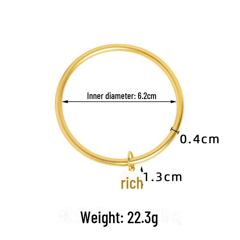 Ancient Vietnam Sand Gold Lotus Blessing Bracelet - National Tide Twin Worlds Joy