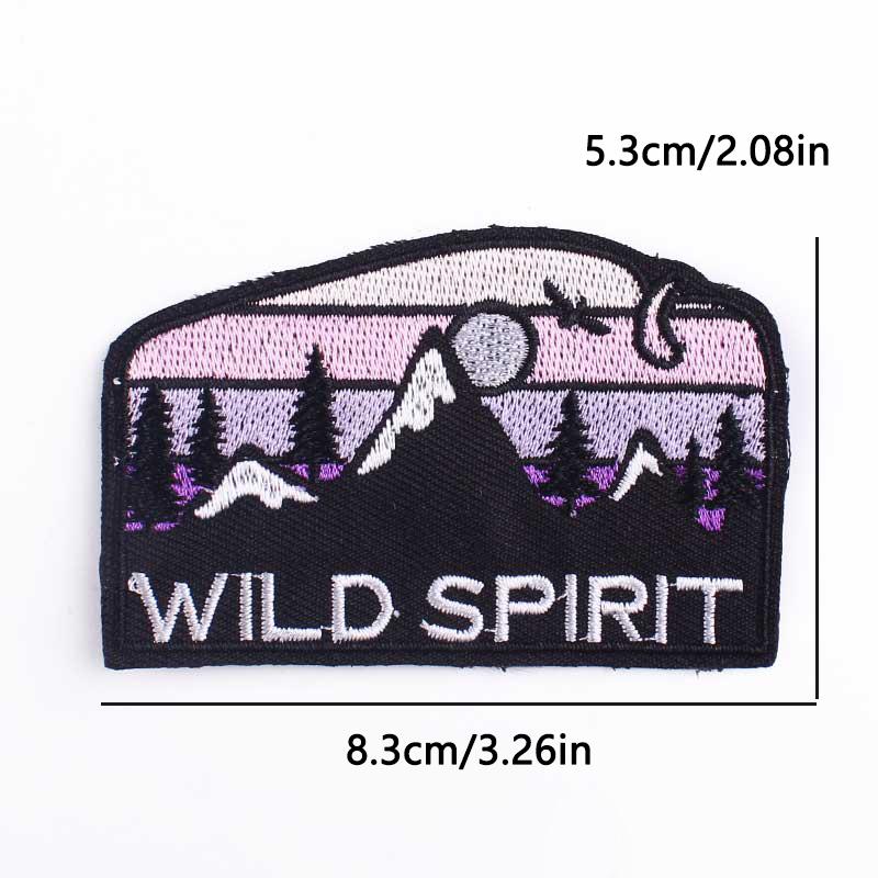 Aufbügelbares besticktes Abzeichen Outdoor-Abenteuer-Design Kosmischer Pilz Astronaut Für Jeansjacke Hut Tasche DIY Personalisierbare Dekoration