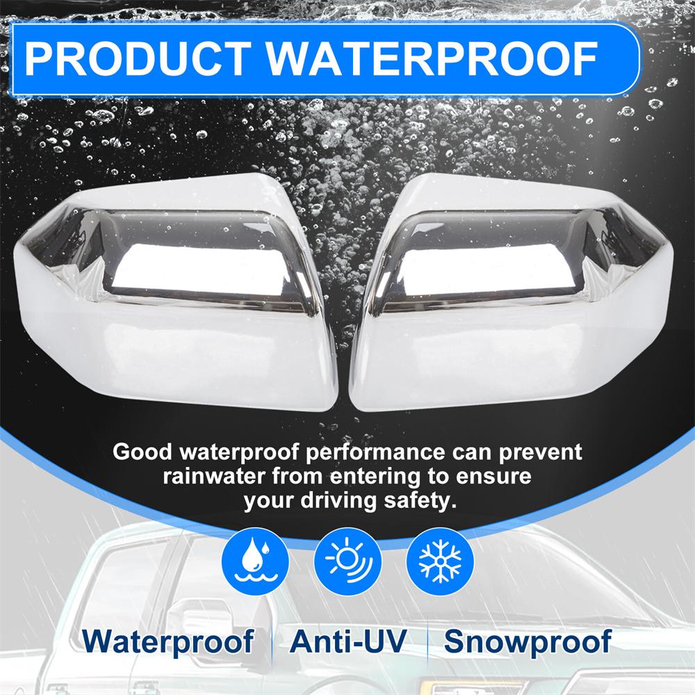 For 2015-2020 Ford F150 Truck Replacement Mirror Covers Cap Chrome