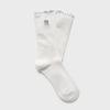 Feminine Ruffle High Socks NY (White)