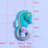 10Pcs New Mini Cute Cartoon Shell, Turtle, Octopus, Seahorse, Whale Flat Back Resin Cabochons DIY Jewelry Craft Decoration