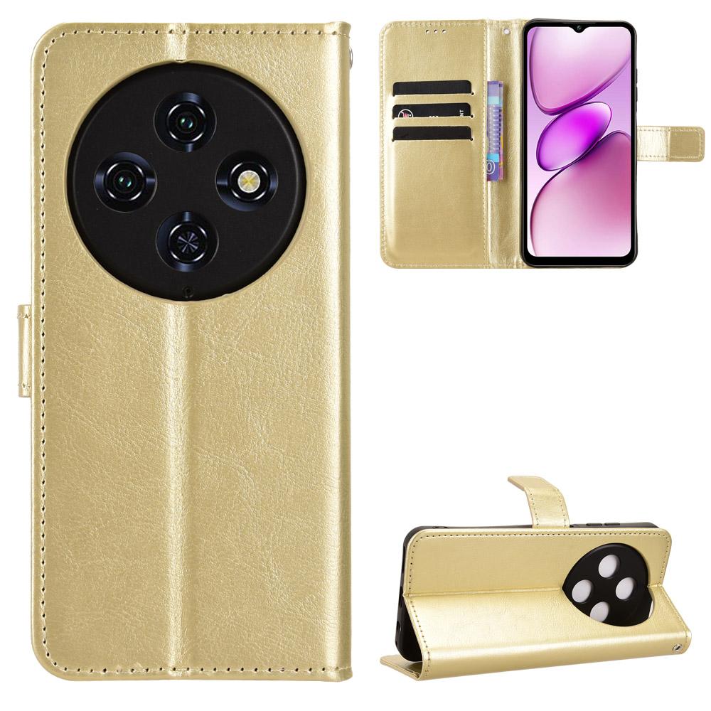 

Flip Cover for Oukitel C5 2025 PU Leather Phone Case Full-Body Protection [RFID Blocking] Walllet Cover for Oukitel C5 2025 золотой