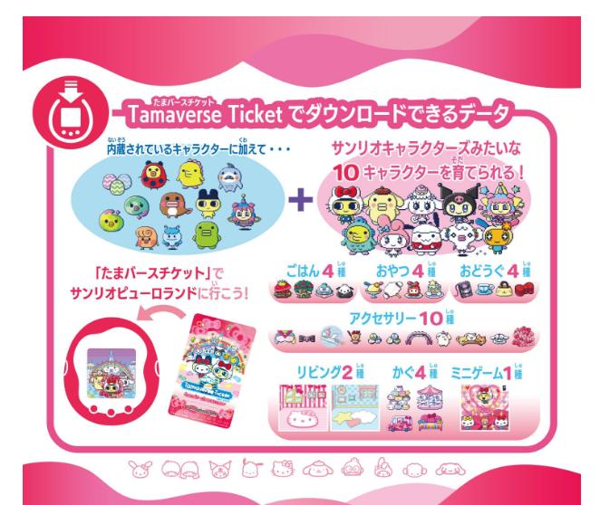BANDAI Tamagotchi Uni Sanrio characters portable game machine pink