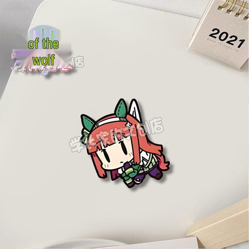 Pretty Derby Brooch: Uma Musume Tokai Teio, Silence Suzuka & Twin Turbo Pendant Badge