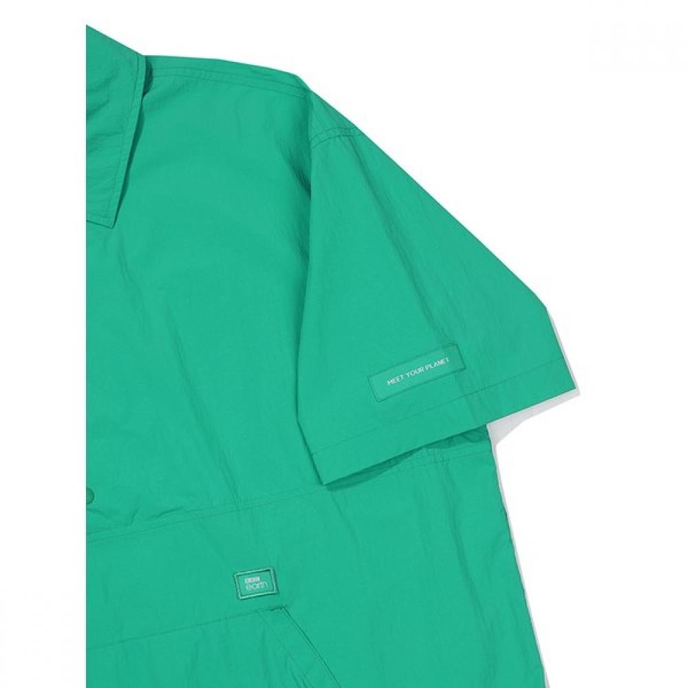 Bbc Earth Short Sleeve Snap Anorak  Green 