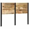 VidaXL Tête de lit 140 cm bois massif manguier et fer, tête de lit à panneau, tête de lit double, tête de lit pour lit 4017549
