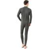 Warmes Innenoberteil- und Unterteil-Set, hoher Kragen, Kälteschutz, reine Baumwolle, Heat Tech, Langarmshirt, vorne offen, lange Strumpfhose, Thermounterwäsche, Herbst/Winter