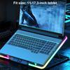 Laptop Cooler with 5 Quiet Fans Notebook Stand 2 USB Ports Notebook Cooler RGB for 11-17.3in Computer PC Notebook Gaming Laptop