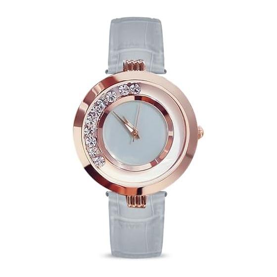 RORIOS Fashion Watch Diamond Watch Ladies Date Display Leather Band Watch Quartz Analog Display Casual Banquet Business Women s Watch for Women