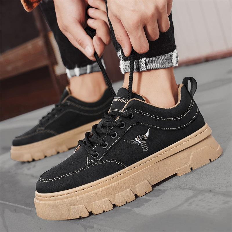 

Fashion Platform Boots Walking Shoes For Men Sneakers Male Casual Luxury Shoes Trainer Race Breathable Shoes Fashion Loafers Runn 39 чёрный