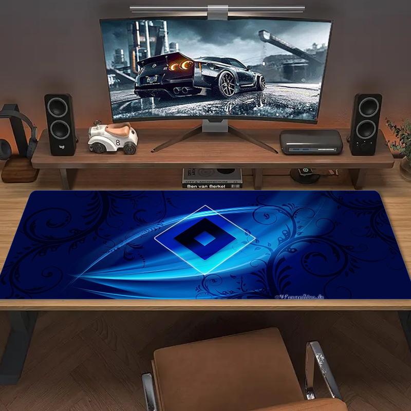 Tapis de Souris Hamburger Sv Grand Coussin de Table de Jeu Antidérapant pour Ordinateur Portable Tablette Grand Tapis de Souris XXL Tapis pour Mini PC avec Bordure Verrouillable
