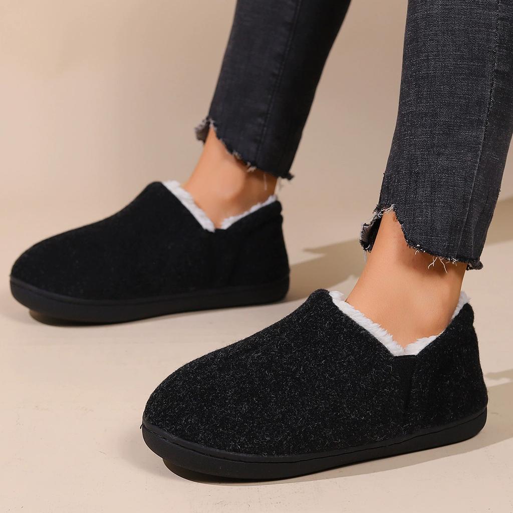 House Shoes Casual Women Shoes Winter Indoor Fluffy Home Shoes for Men Outdoor Antiskid High Ankle Furry Slippers