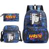 Large Capacity Schoolbag with Shoulder Strap; Student Three-piece Pencil Case Set