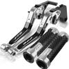 For YAMAHA FZ6 FAZER FZ-6 2004 2005 2006 2007 2008 2009 2010 Motorcycle Aluminum Brake Clutch Lever Handlebar Handle Grips Ends